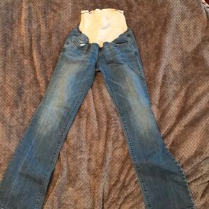Medium Washed Bootcut Maternity Jeans